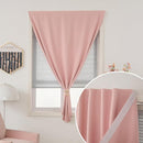 Self Adhesive Blackout Curtains- Stick on Curtains Shades Window Blinds Curtains No Rod Needed Easy to Hang Curtain, Use for Bedroom, Living Room,Roman Shades, 47" W X 71" L, Pink, 1 Panel by TinyTreasures Baby Boutique