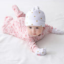Newborn Baby Boy Girl Caps Mittens Socks Set Cotton Baby Essentials Accessories (Hats+Gloves+Socks) by TinyTreasures Baby Boutique