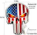 American Flag Skull Neon Sign – LED Wall Light for Game Room, Bar, Man Cave, Bedroom – USB or Battery Powered Acrylic Skull Decor for Halloween, Party, Retro Gaming Room by CozyNest Decor