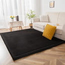 MAXYOYO Baby Play Mat, 1.2" Thick Memory Foam Soft Padded Carpet with Non-Slip Backing, 5x7 ft Japanese Tatami Rug Living Room for Kids, Toddler, Children, Nusery(Black) by TinyTreasures Baby Boutique