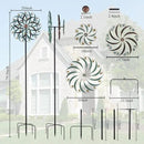 Stargarden Large Metal Wind Spinners for Outdoor, Metal Yard Art Wind Sculptures & Spinners for Yard and Garden Decorations (20x80 Inches) by GreenHaven Gardens