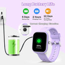 Smart Watch for Kids Girls Boys No APP/Phone Needed, 1.8" IP68 Waterproof Sport Kids Watch Pedometer, Heart Rate, Sleep Monitor, Step Counter, 12 Puzzle Games for Girls Boys Teens 6-16 by TinyTreasures Baby Boutique