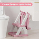 Potty Training Seat, Toddler Toilet Seat for Kids Boys Girls, 2 in 1 Potty Training Toilet for Kids, Splash Guard Anti-Slip Pad Step Stool, Adjust High Potty Chair for Toddler Kid Boys Girls by TinyTreasures Baby Boutique