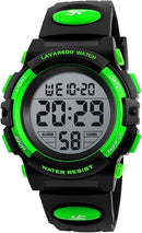 Kids Watch,Boys Watch for 3-15 Year Old Boys,Digital Sport Outdoor Multifunctional Chronograph LED 50 M Waterproof Alarm Calendar Analog Watch for Children with Silicone Band,Kids Gift by TinyTreasures Baby Boutique