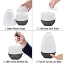 HealthSmart Essential Oil Diffuser, Cool Mist Humidifier and Aromatherapy Diffuser, FSA HSA Eligible with 500ML Tank for Large Rooms, Adjustable Timer, Mist Mode and 7 LED Light Colors, (Pack of 2) by CozyNest Decor