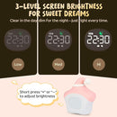 Star Alarm Clock with Night Light for Kids with Sleep Training and Sound Machine, Rechargeable Silicone Lamp OK to Wake Clock，Cute Animal Tabletop Lamp, Perfect Sleep Companion for Boys Girls, Pink by TinyTreasures Baby Boutique