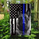 Flags-Belgian Malinois. Police Dog. K9 Flag THB2142F, Garden Flag (11.5" x 17.5")-USA House Garden Flags Premium Polyester-Decorative Outdoor Flags by GreenHaven Gardens