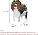 English Springer Spaniel Dog Planter Plant Pots,Cute Garden Dog Flower Planter,Dog Planters Birthday Gifts for Women,Office,Indoor/Outdoor Decor（9.45 * 6.89 * 13.35in） by GreenHaven Gardens