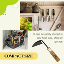 Japanese Sickle (Nejirigama) Durable Carbon Steel (SK85) Blade, Weeder Scraper Hoe, Hand Held Garden Tool, Blade Length 4.72inch by GreenHaven Gardens