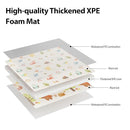 Baby Play Mat, 50 x 50 Inch Play Mat Perfect for Use Baby Playpen, Foldable Baby Foam Playmat for Floor, Portable Waterproof Activity PlayMats for Babies, Infants and Toddlers by TinyTreasures Baby Boutique