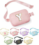 YOOLIFE Bridesmaid Gifts - Bridal Shower & Bachelorette Party Decorations, Pink Initial Crossbody Bag by TinyTreasures Baby Boutique