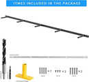 69 inches, Heavy-Duty Floating Shelf Bracket, Hidden Shelf Bracket for Fireplace Shelves, Installed on Studs, max Load of 210 pounds, Hidden Bracket for Shelves， 69 inches, (with Ease kit) by CozyNest Decor