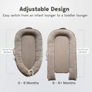 Infant Lounger, Baby Nest Cover for Baby Girls & Boys, Newborn Essentials for Baby 0-12 Months, 100% Cotton Breathable (Fields of Rye, Corduroy) by TinyTreasures Baby Boutique