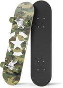 24 inch Rude Boyz Mini Cruiser Skateboard - Aluminium Trucks - Kids Skateboard Ages 5-8 Beginner - Skateboards for Kids by TinyTreasures Baby Boutique