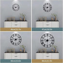 LEIKE Large Modern Wall Clocks,32" Gold Metal,Rustic,Round,Nearly Silent,Little Ticking,Battery Operated Roman Numerals Clock for Living Room/Bedroom/Kitchen Wall Decor-(Gold, 80cm) by CozyNest Decor