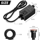 Garbage Disposal Air Switch Kit for SinkTop Waste Disposal with Stainless Steel Oil Rubbed Bronze(ORB) Short Air Button by briidea by CozyNest Decor