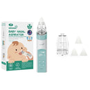 GROWNSY Nasal Aspirator for Baby with Protection Mode, Comes with 2 Larger Suction Chambers and 6 Food-Grade Soft Silicone Tips, Light Blue by TinyTreasures Baby Boutique