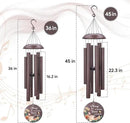 Personalized Memorial Wind Chime, Metal Wind Chime Deep Tone, Wind Chimes for Loss of Loved One, Commemorative Sympathy Bereavement Gifts, Decorative Wind Chimes Outdoor by CozyNest Decor