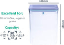 BopTop (1pc - 1500ml) Airtight Food Storage Container – Mechanical Silicone Seal Canister - BPA-Free - 1.5Qt by TinyTreasures Baby Boutique
