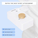 TUSHY Classic 3.0 Bidet Toilet Seat Attachment - A Non-Electric Self Cleaning Water Sprayer with Adjustable Water Pressure Nozzle, Angle Control & Easy Home Installation (Bamboo Knob) by CozyNest Decor