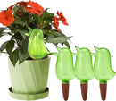4 Pack Self Watering Spikes, Indoor Plant Watering Globes, Bird Shape Automatic Irrigation Spikes,Plant Watering Devices (Green) by GreenHaven Gardens