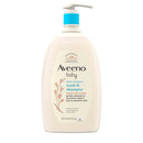 Aveeno Baby Daily Moisture Body Wash & Shampoo with Natural Oat Extract, Hypoallergenic, Tear-Free, Paraben-Free, pH-Balanced Formula For Sensitive Hair & Skin, 33 fl oz by TinyTreasures Baby Boutique