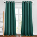 NICETOWN Hunter Green Blackout Bedroom Curtains 96 inches Long, Grommet Thermal Insulated Room Darkening Window Treatments Sound Reducing for Living Room, W46 x L96, 2 Panels by TinyTreasures Baby Boutique