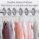 Pro Goleem Baby Closet Dividers Gray Baby Closet Organizer for Nursery Baby Clothes Size Age Dividers Fits 1.5" Rod 6 PCS by TinyTreasures Baby Boutique