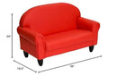 Children's Factory As We Grow Toddler Sofa, Flexible Seating for Daycare or Preschool, Kids Reading Couch, Playroom Furniture, Red by CozyNest Decor