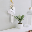 Creative Wall Hanging Sculpture, Funky White Hand Vases Home Decor, Artistic Hanging Hand Sculptures with Test Tube Vases, Unique Wall Art Statue by CozyNest Decor