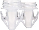 Motif Medical Pump-to-Bag Electric Breast Pump Adapter -Compatible w/Spectra S1 & S2 Breast Pump - Pump Adapter w/Twist Shield Connectors - 3-Step Time-Saving Nursing Pump Adapter (Set of 2) by TinyTreasures Baby Boutique