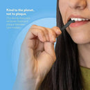 The Humble Co. Floss Picks (200 Count) – Plant Based Dental Floss Picks with Grip Handle for Superior Oral Care, Dental Hygiene, and Gum Health, Cruelty Free Tooth Floss Picks (Charcoal) by CozyNest Decor