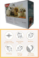 Plush Interactive Maltese Simulation Dog- Puppy Dog Toy for Kids-with Walking, Barking, Wagging Tail & Talking- Robotic Present Pet Toy for Toddler Kids Girls Boys by TinyTreasures Baby Boutique