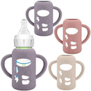 BUSOHA 3 Pack Silicone Sleeves for Dr. Brown's Glass Baby Bottles - Drop Protection Baby Bottle Sleeves,Compatible with Dr. Brown's Newborn Glass Bottles,with Silicone Handles,4 oz by TinyTreasures Baby Boutique