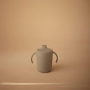 mushie Trainer Sippy Cup | Made in Denmark | Leak Resistant Twist-Off Lid & Handles | 6 Months + (Sage) by TinyTreasures Baby Boutique