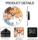 Generic Custom Clocks for Walls Personalized Clocks with Photo Text Logo Customize Gifts for Kitchen Bathroom Home Wedding Friend Family Lover, 10inch-25cm by TinyTreasures Baby Boutique