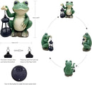 Large Frog Garden Decor for Outside Solar Powered Sculptures for Garden Patio Cute Animal Garden Statues Home Easter Ornaments, Gifts for Mom Grandma by GreenHaven Gardens