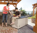Lifetime 60012 Extra Large Deck Box, 130 Gallon, Desert Sand/Brown by GreenHaven Gardens