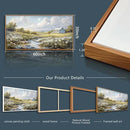 PHAOHUAXM Large Canvas Wall Art For Living Room Wall Decor For Bedroom Flower Watercolour Office Decoration Countryside Scenery Wall Picture Printing Art Painting Home Decor 30x60 In Wood Framed by CozyNest Decor