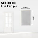 self Adhesive Curtains Portable Blackout Curtain Simple and Easy to Install Bedroom Window Thermal Lnsulated Kitchen Room Darkening Black Small Drapes, 35" W X 59" L, White, 1 Panel by TinyTreasures Baby Boutique