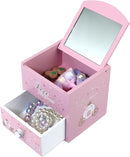 Girl Jewelry Box Pink Tabletop Storage Box Little girl birthday christmas Gift kids jewelry box Organizer by TinyTreasures Baby Boutique