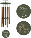 ASTARIN 20th Tree of Life Wind Chimes, Personalized Wind Chimes for Cople Women Men, Couple Gifts for Keepsake, Deep Tone Windchime Romantic Gift by CozyNest Decor