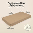 KeaBabies 2-Pack Organic Crib Sheets for Boys, Girls - 52x28 Fitted Crib Mattress Sheet Neutral, Breathable Jersey Cotton Cover for Baby Bed, Toddler Mattress, Soft & Cute Prints (Pecan) by TinyTreasures Baby Boutique
