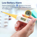 Boncare 10 Seconds Digital Thermometer for Adults and Kids - Accurate & Safe Rectal Thermometer for Baby with Fever Alarm, Oral Thermometer (Yellow) by TinyTreasures Baby Boutique