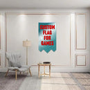 Customizable Games Funny Family Personalized Swallowtail flag Garden house banner Decor Double Stitched Polyester with Brass Grommets (Game, 30x50in) by GreenHaven Gardens