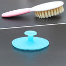 Baby Hair Brush &Silicone Baby Cradle Cap Brush Set, for Newborns & Toddlers-Natural Soft Goat Bristles-Ideal for Cradle Cap-Perfect Baby Registry Gift (Pink) by TinyTreasures Baby Boutique