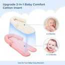 COOLBEBE Upgraded 2-in-1 Babybody Supports for Newborn Infant - Extra Soft Breathable Car Seat Insert Cushion Pad, Perfect for Carseat, Stroller, Swing, Bouncer, Pink by TinyTreasures Baby Boutique