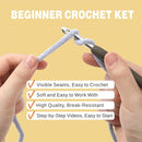 Eelexa Crochet Kit for Beginners, Crochet Animal Kits for Adults and Kids, Step-by-Step Video Tutorials and Easy Peasy Yarn, 3 Cats by TinyTreasures Baby Boutique
