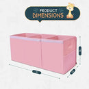 Extra Large Toy Storage Organizer with Lid - Sturdy, Collapsible Toy Chest Storage Box Design - Toys Bin with Dividers for Kids, Nursery, Bedroom, Playroom 37"x16"x14" by CozyNest Decor