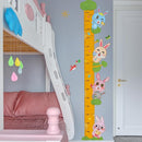 Cute Rabbits Self-adheve Vinyl Nursery Wall Decal Baby Growth Chart Sticker for Bedroom Play Room by TinyTreasures Baby Boutique